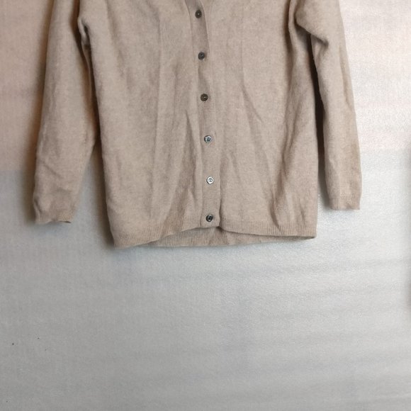 Womens Buttoned PURE CASHMERE LONGSLEEVE SWEATER CARDIGAN S with measurements - Picture 2 of 6